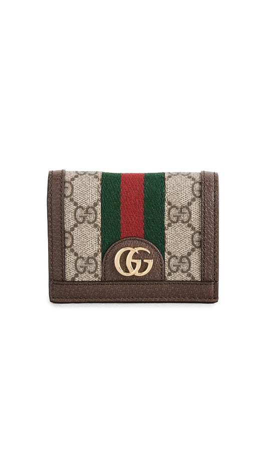 WHAT GOES AROUND COMES AROUND Women's Pre-Loved Gucci Ophidia French Wallet, Brown, One Size