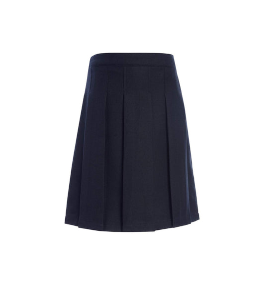 Tommy Hilfiger Girls Adjustable Solid Pleated Flat Back Skort US 14, Navy