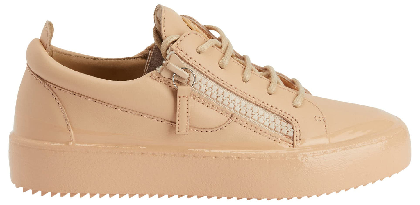 Giuseppe Zanotti, Frankie Low-Top Sneakers Leather, 8, Pink