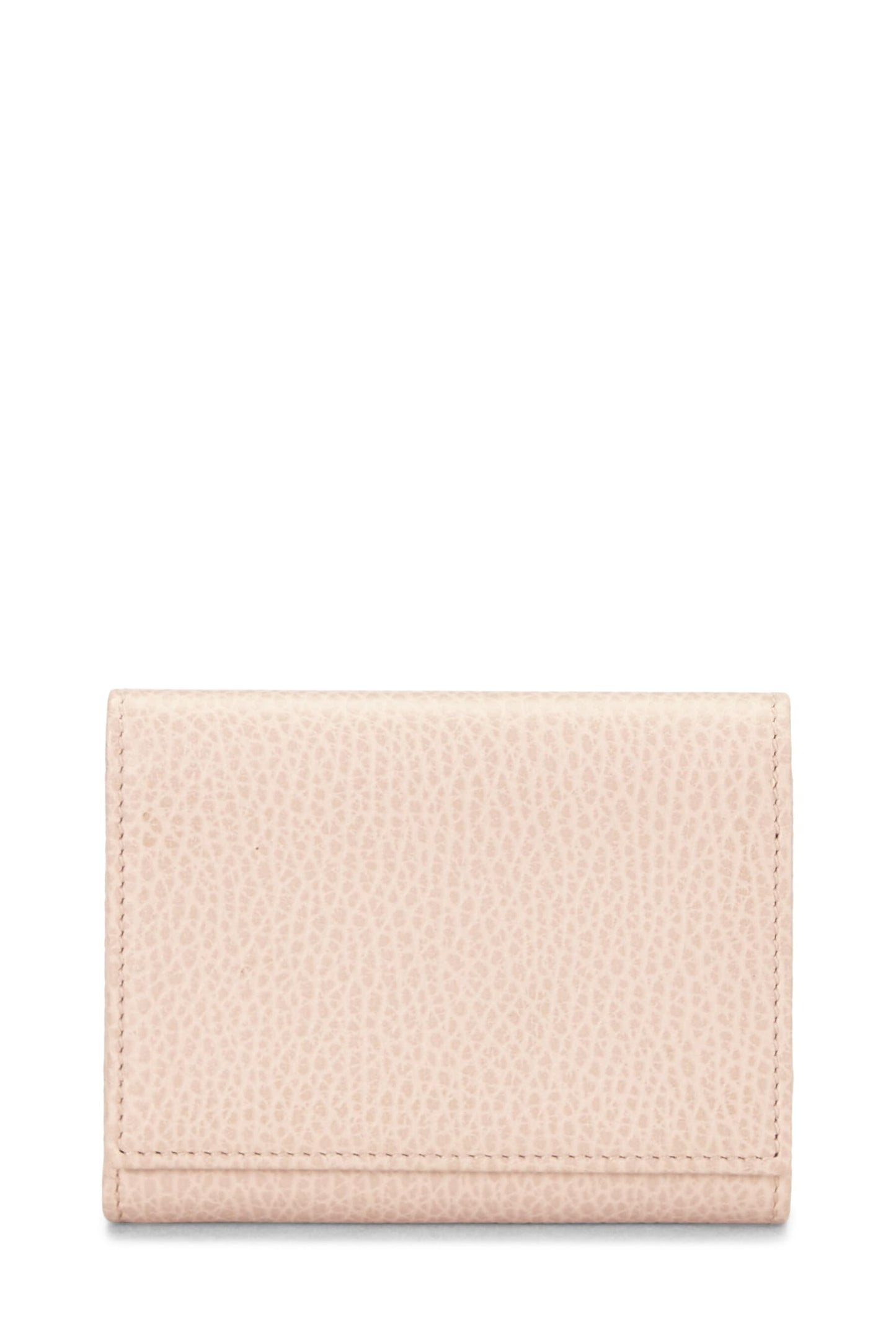 Gucci, Pre-Loved Pink Leather Trifold Wallet, Pink