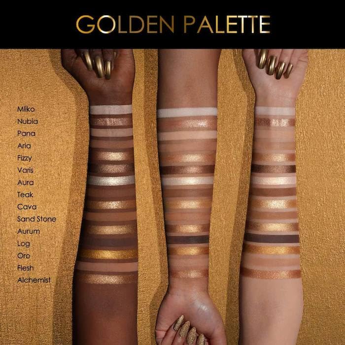 Natasha Denona Golden Eyeshadow Palette, 1 Count (Pack of 1)