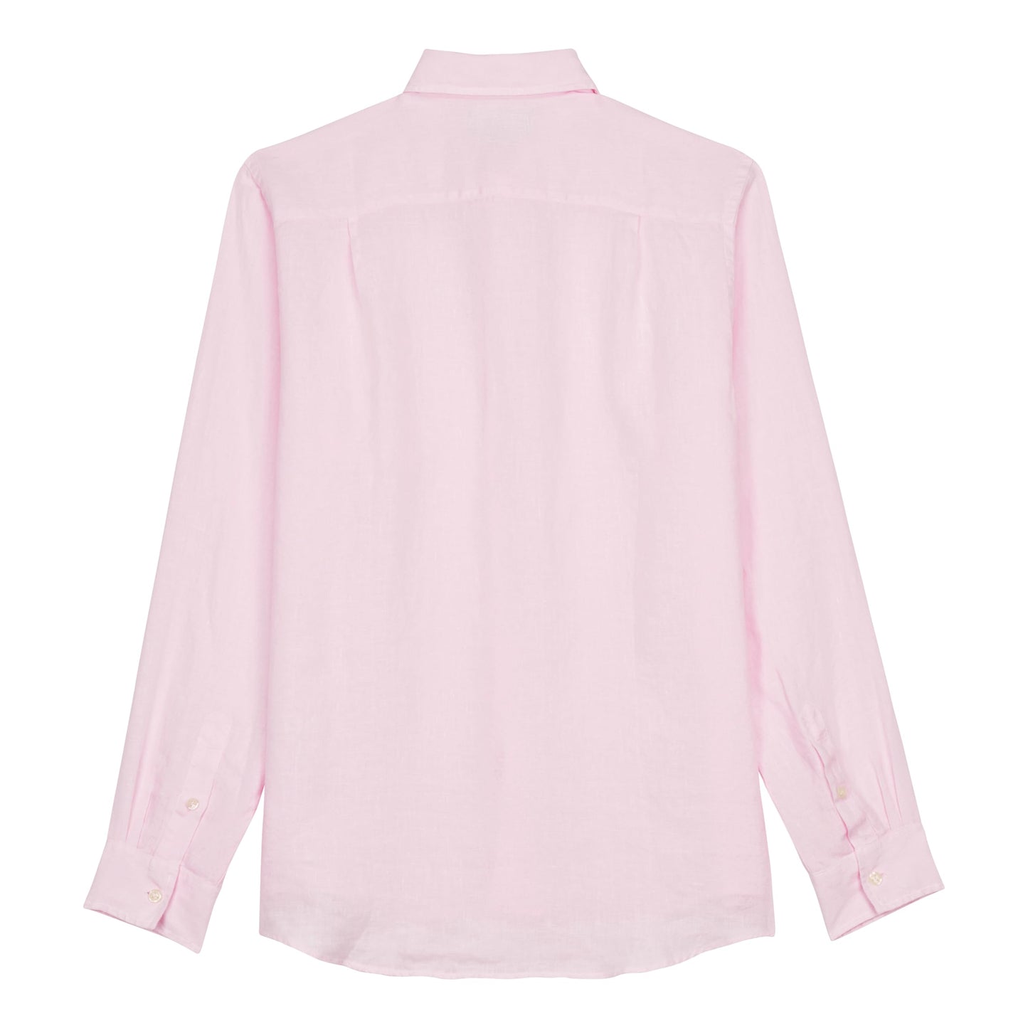 Vilebrequin Men Linen Shirt Solid, 5XL, Ballet Shoe