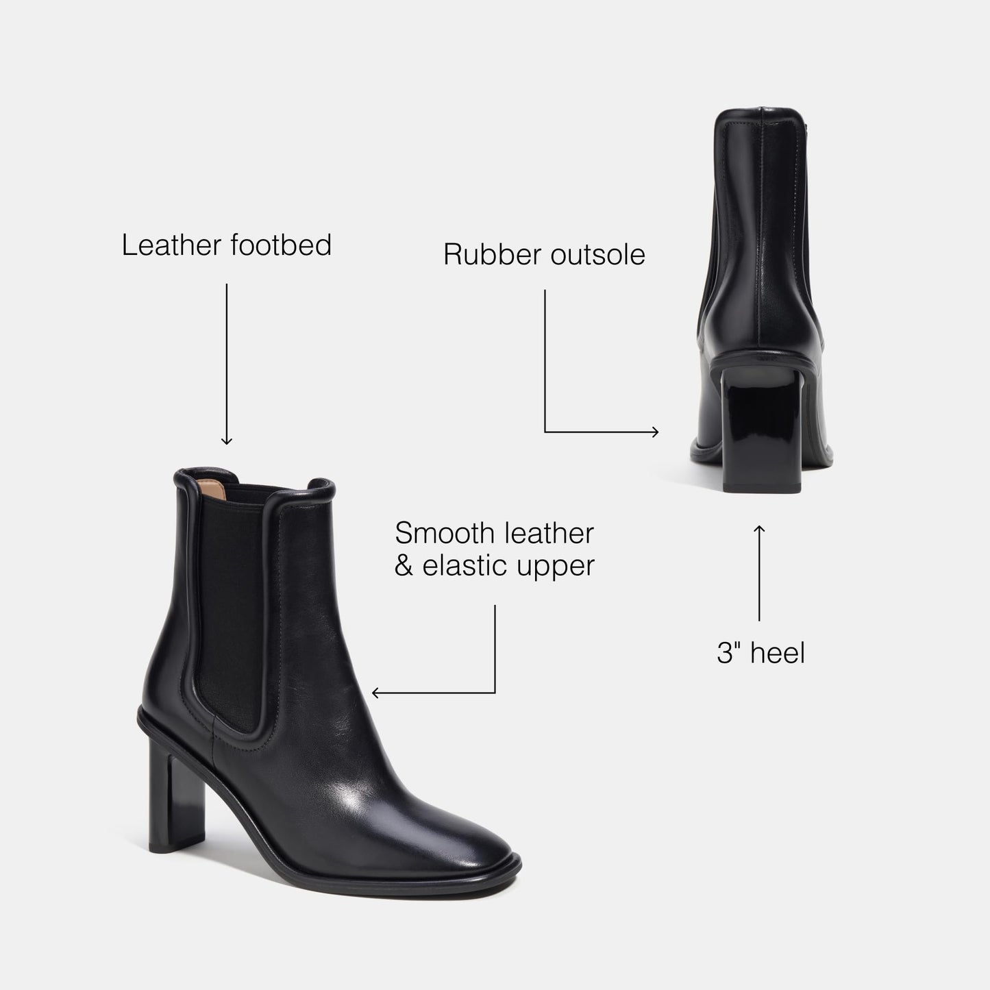 Coach Women's Geneva Leather Bootie Ankle Boot, Black, 8