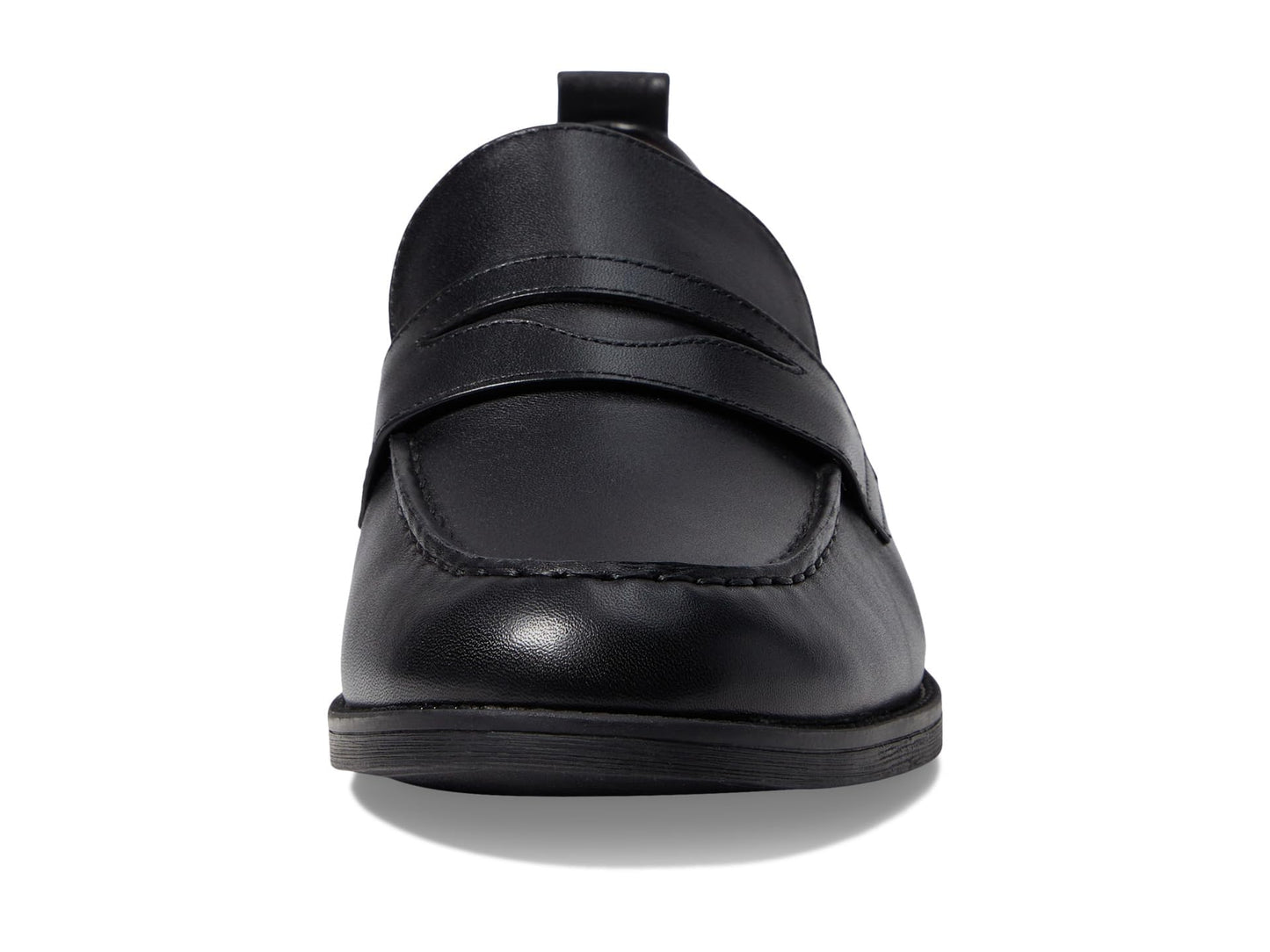 Cole Haan Women's Stassi Penny Loafer, Black Leather, 7