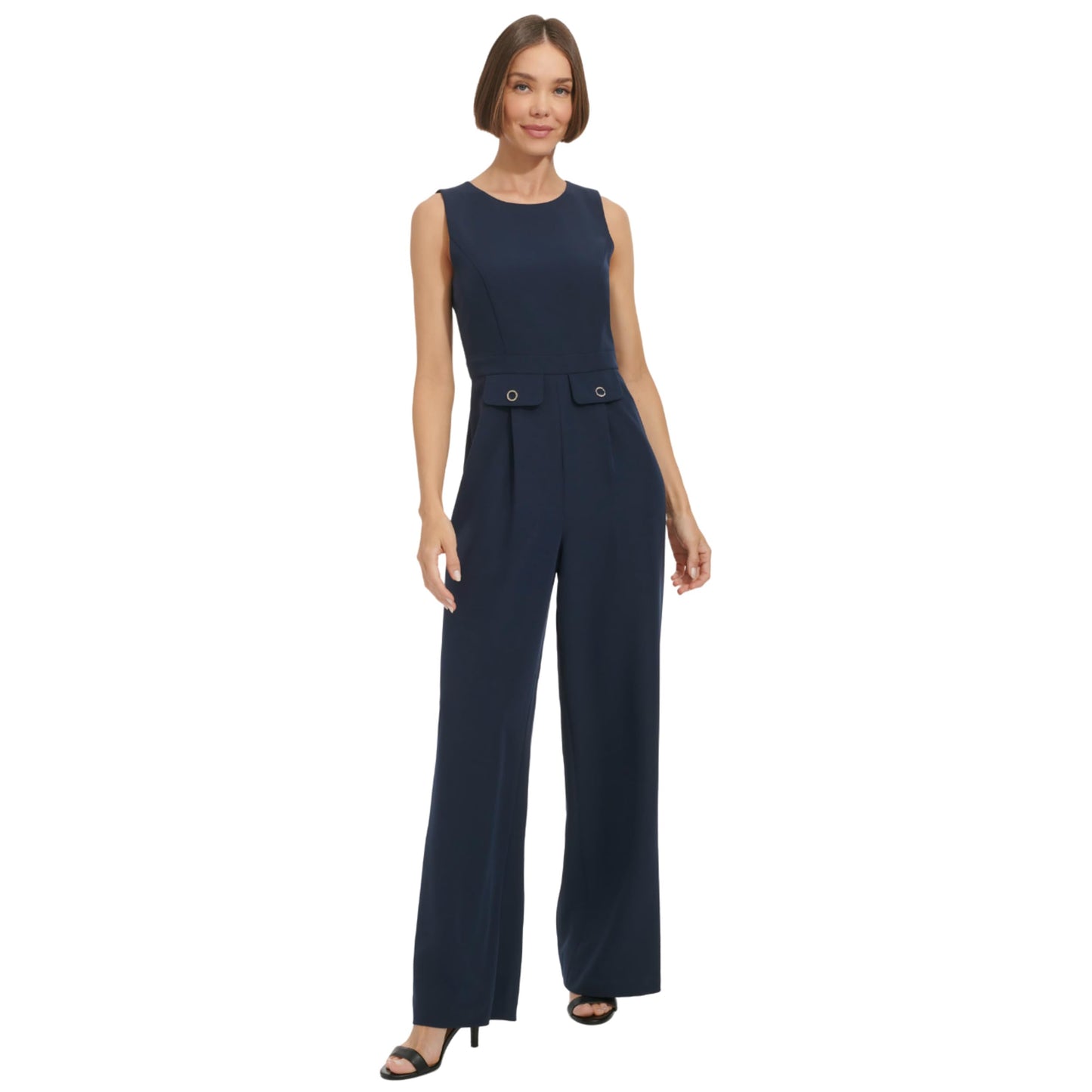 Tommy Hilfiger Women's Jumpsuit Wide Leg,Sky Captain,14