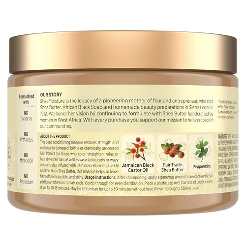 Shea Moisture Jamaican Black Castor Oil Treatment Masque 11.5oz