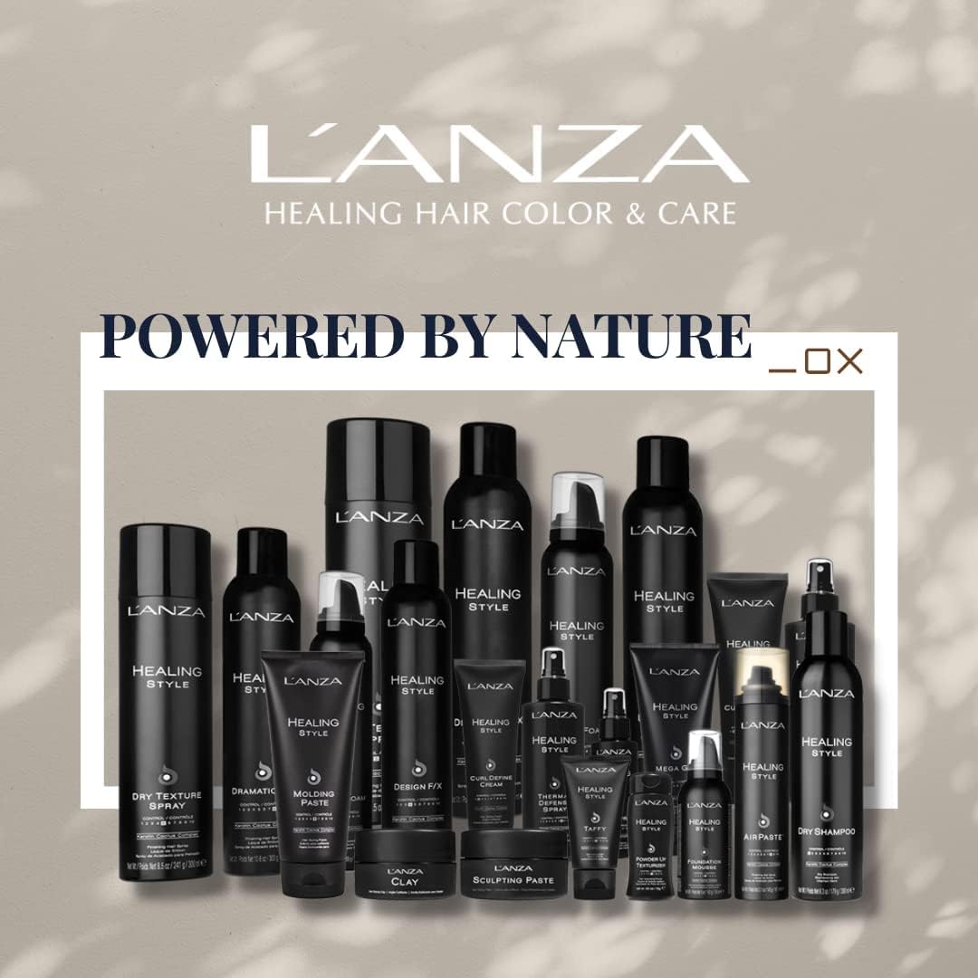 L'ANZA Healing Style Smoother Balm, Keratin Hair Treatment & Hair Straightener Serum, Heat Protection Straightening & Taming Anti Frizz Hair Product, Luxury Hair Care for Curly Frizzy Hair