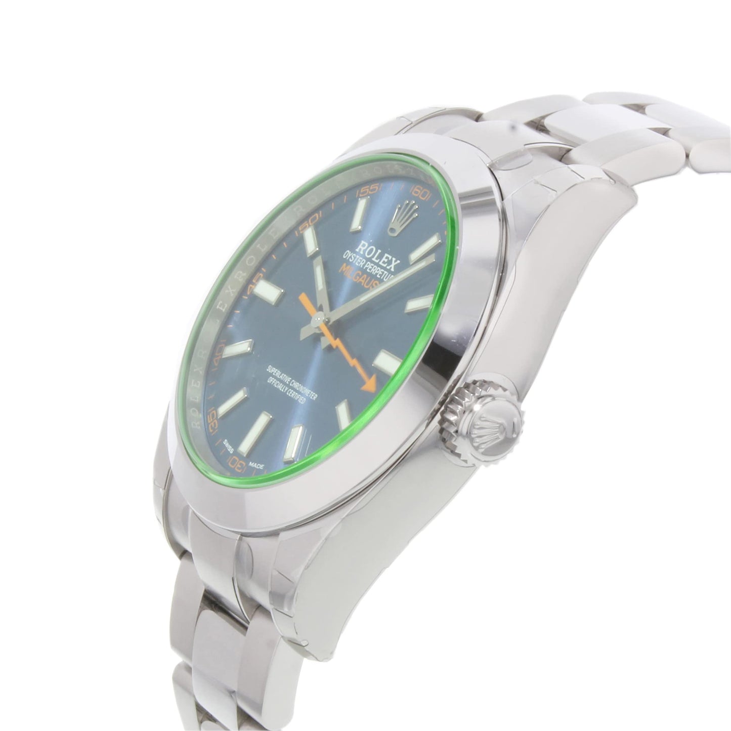 Rolex Milgauss 40 Blue Dial Stainless Steel Men's Watch 116400gv