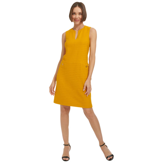Tommy Hilfiger Women's Dress Shift,Sunflower,14