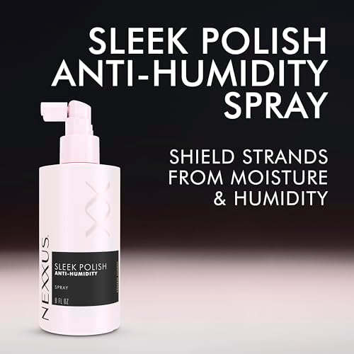 Nexxus Epic Shine Anti-Humidity Spray Heat Protection for Long Lasting, Weightless Shine, with StyleProtect Technology 8 oz