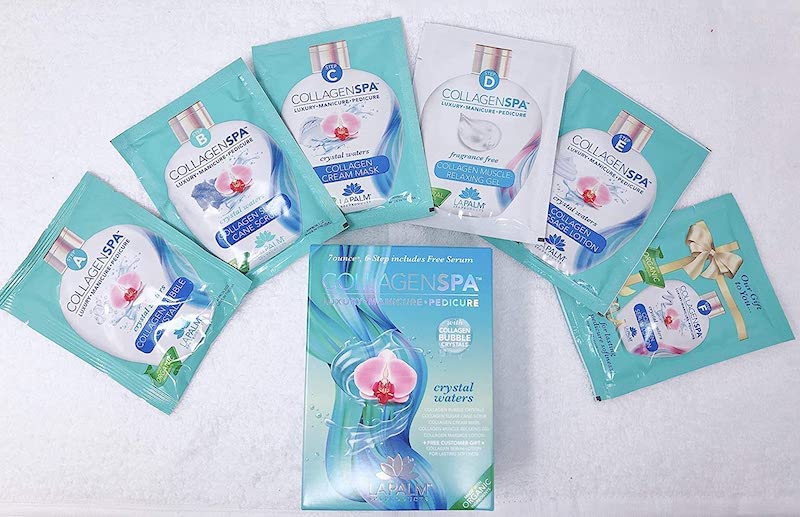 Collagen Spa Luxury Manicure and Pedicure with Collagen Bubble Crystals - Mix of 6 Scents