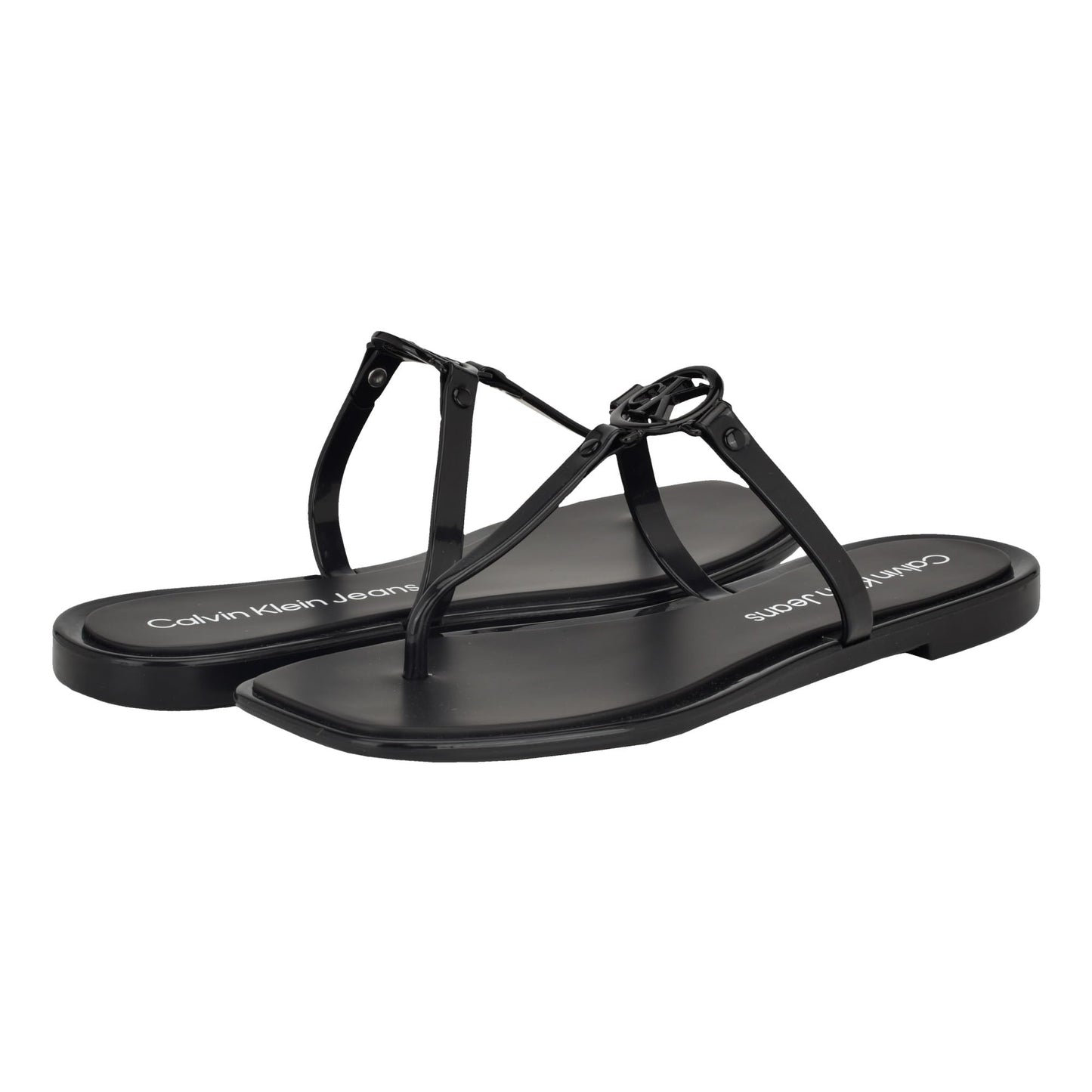 Calvin Klein Women's Edhen Sandal, Black 001, 8