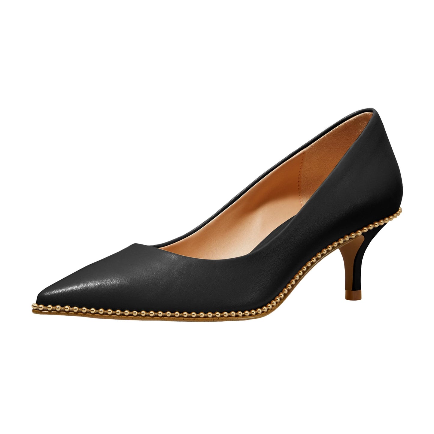 Coach Women's Jackie Leather Pump, Black, 5