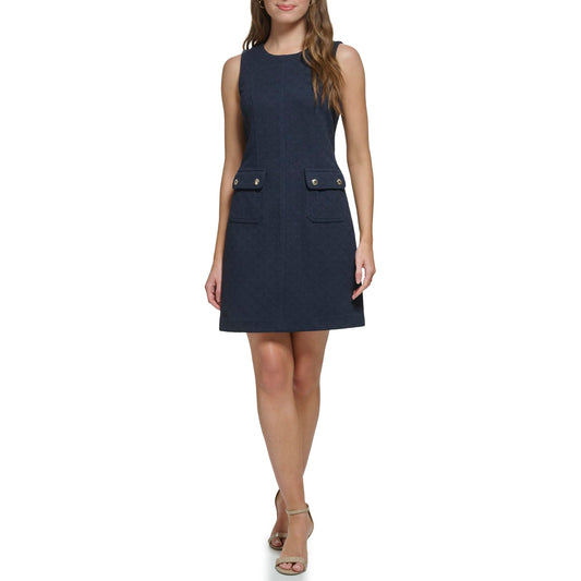 Tommy Hilfiger Women's Dresses Shift,Sky Captain,6