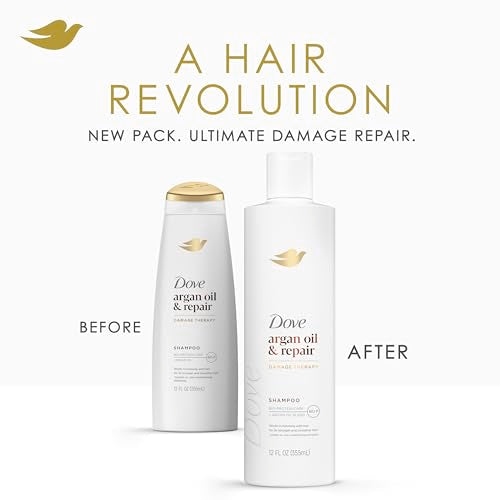 Dove Argan Oil & Repair Shampoo for Fine, Damaged Hair 12oz