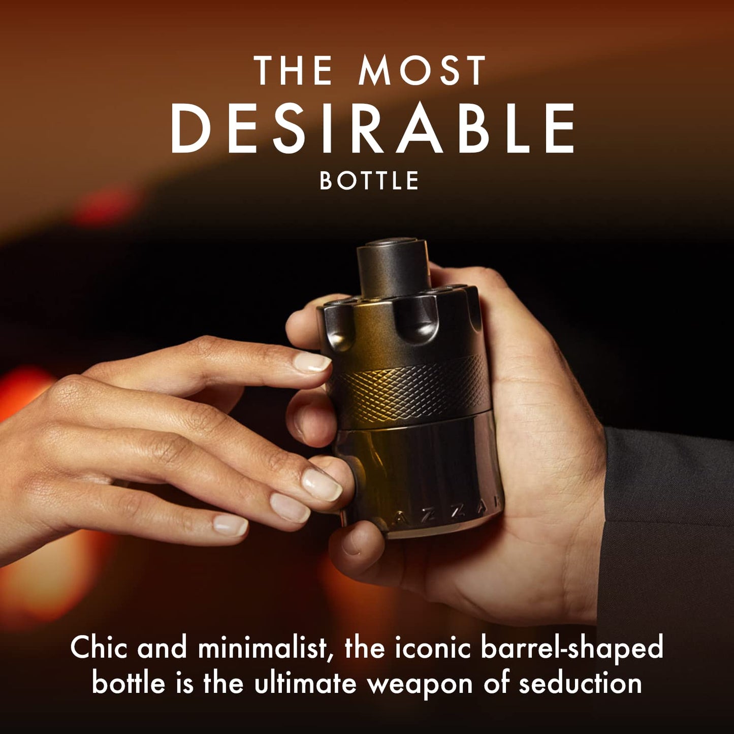 Azzaro The Most Wanted Eau de Parfum Intense - Woody & Seductive Mens Cologne - Fougère, Ambery & Spicy Fragrance for Date Night - Lasting Wear - Luxury Perfumes for Men - Full Size, 3.3 Fl. Oz