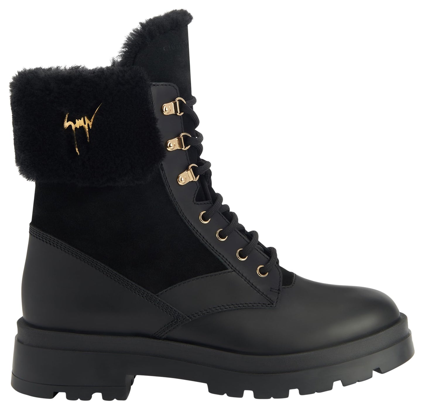 Giuseppe Zanotti, Jaure Leather Boots, 11.5, Black