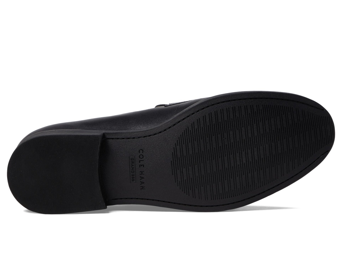 Cole Haan Women's Stassi Penny Loafer, Black Leather, 7