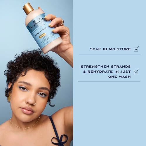 SheaMoisture Shampoo Hydrate and Repair for Damaged Hair with Manuka Honey and Shea Butter 13 oz