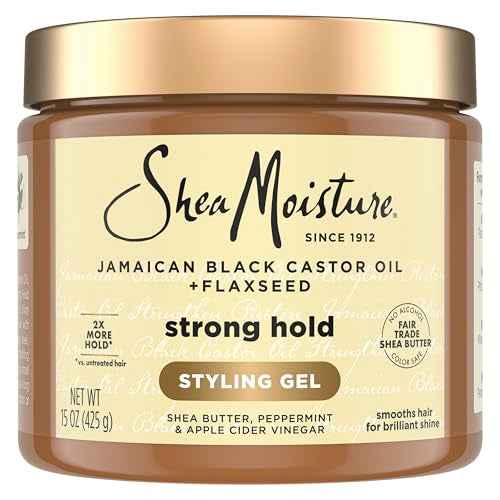 Shea Moisture Strong Hold Styling Gel with Flaxseed 15oz