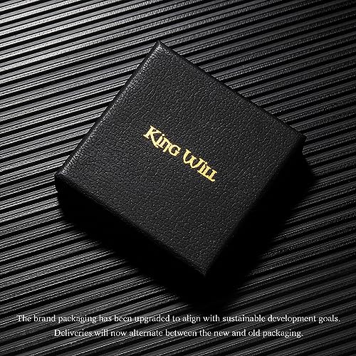 King Will NATURE 8mm Black Titanium Ring with Wood Inlay Wedding Band Ring for Men and Women Real Comfort Fit