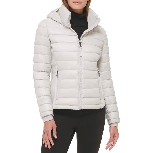 Calvin Klein womens Outerwear Jacket,GREY OWL,Large
