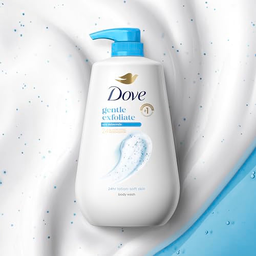 Dove 24hr Lotion Body Wash Gentle Exfoliate Sea Minerals, 30.6 oz