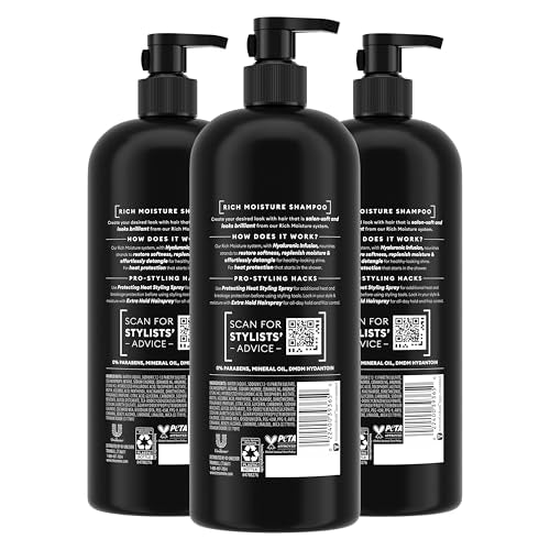 TRESemmé Rich Moisture Hydrating Shampoo for Dry Hair 28 oz 3 ct