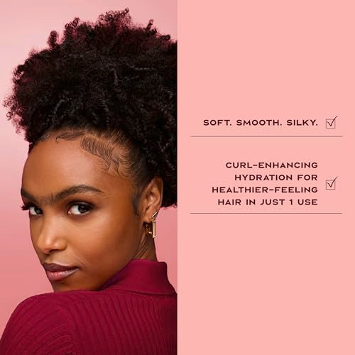 Shea Moisture Curl Enhancing Smoothie Hair Cream for Thick, Curly Hair Coconut and Hibiscus Sulfate Free and Paraben Free Curl Cream 20 oz