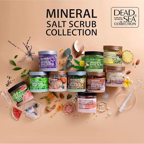 Dead Sea Collection Himalayan Salt Scrub – Exfoliating Body Scrub for Women – Moisturizing and Nourishing Skin – with Pure Oils and Dead Sea Minerals (23.28 Oz)