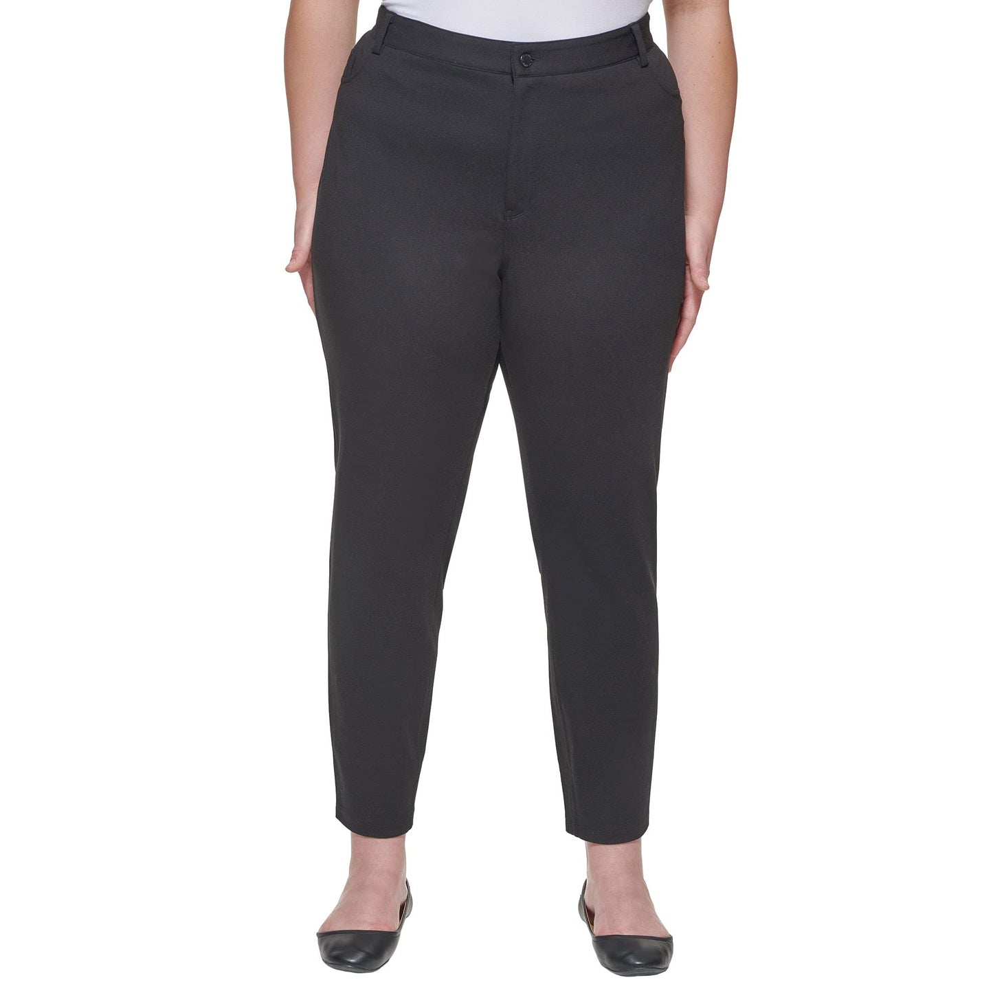 DKNY Women's Jeans Size S Ponte Skinny Leg Pant W/Back Pockets Black