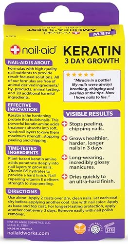 Nail-Aid Keratin 3 Day Growth Nail Strengthener