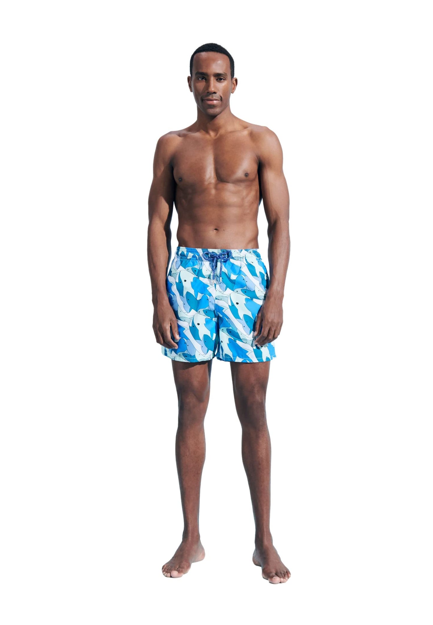 Men Swim Shorts Shark All Around,Thalassa,S