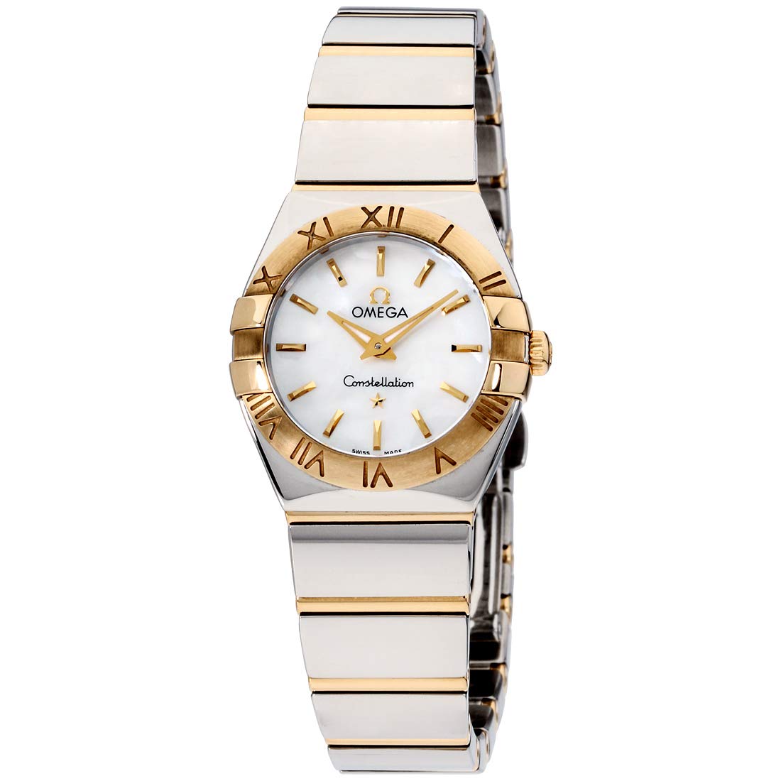 Omega Constellation Mother of Pearl Dial Stainless Steel and Gold Ladies Watch 123.20.24.60.05.004
