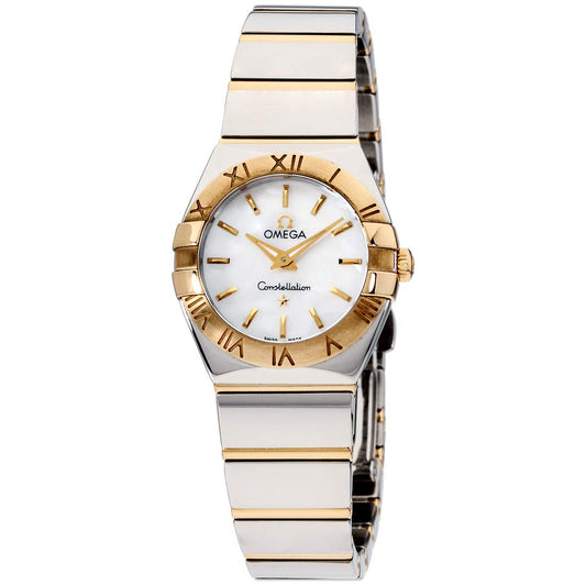 Omega Constellation Mother of Pearl Dial Stainless Steel and Gold Ladies Watch 123.20.24.60.05.004