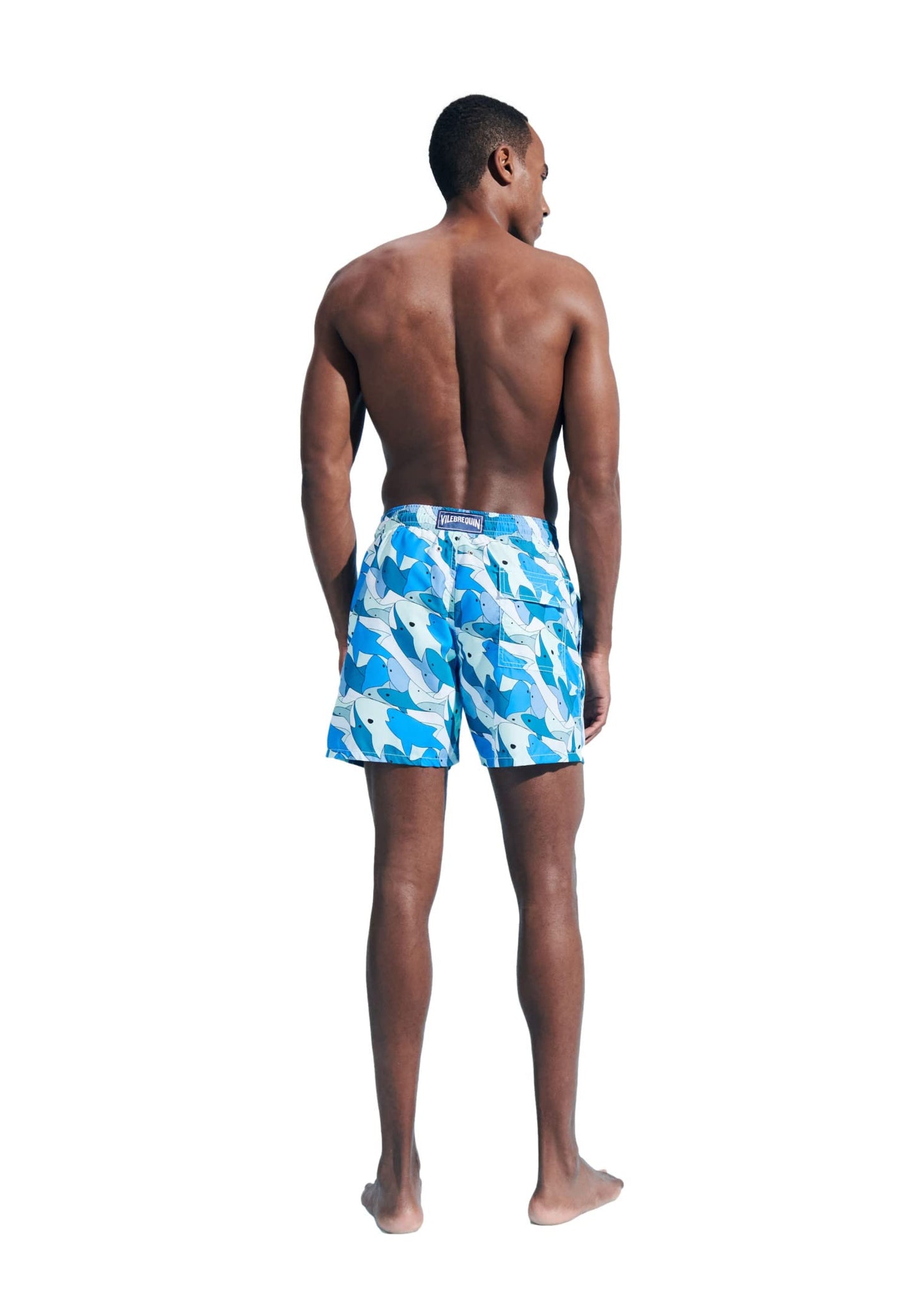 Men Swim Shorts Shark All Around,Thalassa,S