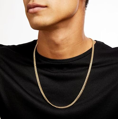 SHOP WGS 2.5 MM 10K Solid Gold Cuban Link Chain for Men & Women