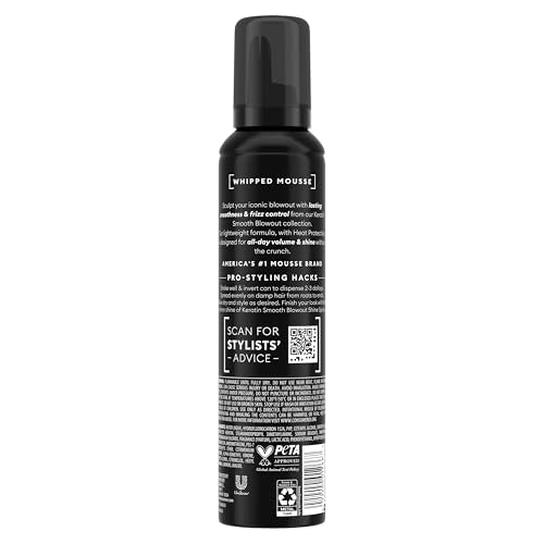 TRESemmé Whipped Shaping Mousse Keratin Smooth 7 Fl Oz
