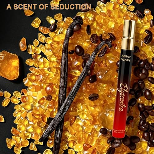 Elyscentra Pheromones Perfumes for Women, Long Lasting Amber Vanilla Perfumes Eau de Parfum Spray, 0.41 fl oz / 12 ml Travel Size Perfumes,Cologne Spray Ideal Gift for Her