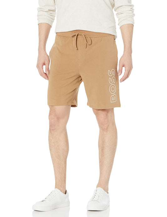 BOSS Mens Identity Lounge Shorts, Medium Beige, X-Large US