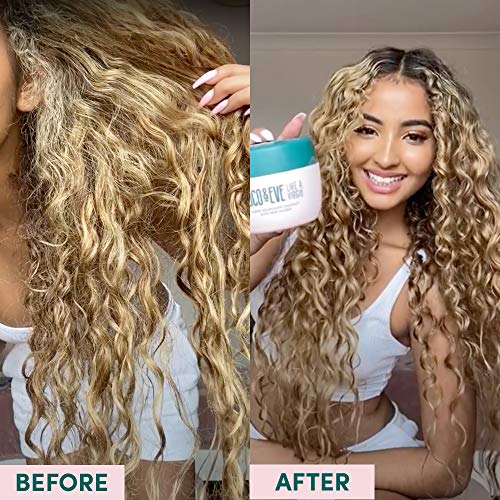 Coco & Eve Like a Virgin Hair Masque - Coconut & Fig Hair Mask for Dry Damaged hair with Shea Butter & Argan Oil for Hair Repair & Hydration | Deep Conditioning Mask Hair Treatment (212 ml)