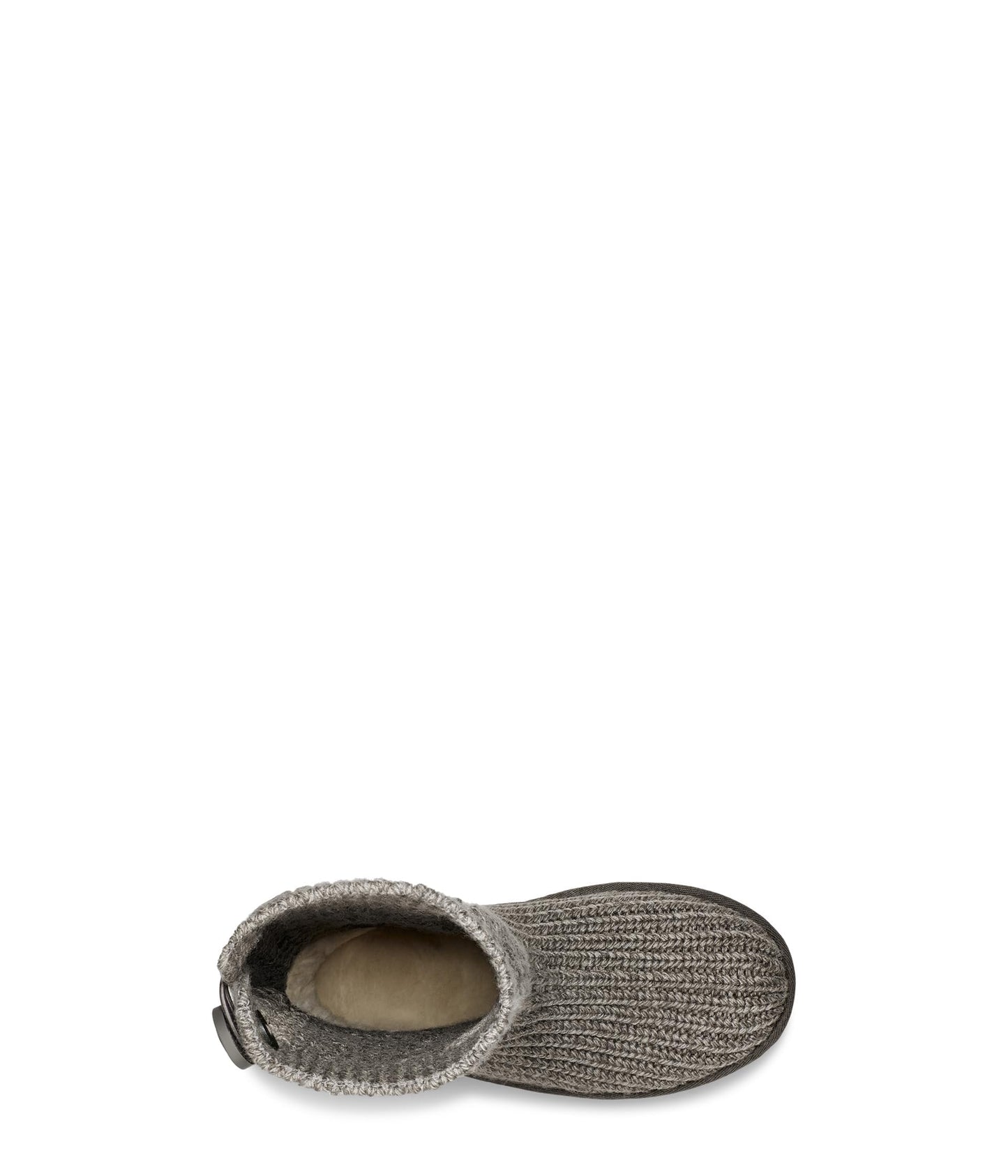 UGG Women's Classic Cardi Cabled Knit Boot, Grey, 5
