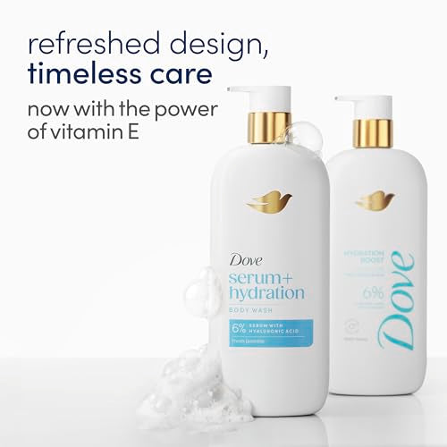 Dove Serum Body Wash Hydration Boost with Hyaluronic Acid, 18.5 oz