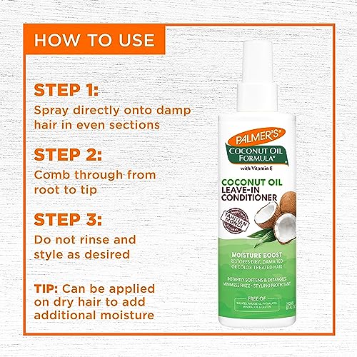 Palmer's Leave-In Conditioner Spray, Coconut Oil Moisture Boost (8.5 Oz)