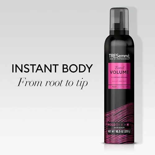 TRESemmé Plumping Mousse | Total Volume | 24H Lift | 10.5 oz | Pack of 2