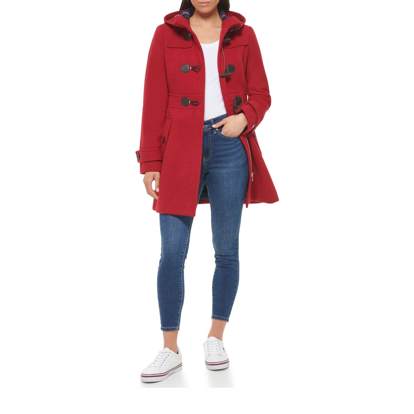 Tommy Hilfiger WOMENS OW JACKET,RED,L