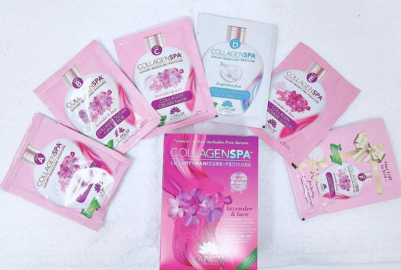 Collagen Spa Luxury Manicure and Pedicure with Collagen Bubble Crystals - Mix of 6 Scents