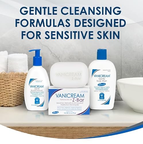 Vanicream Gentle Facial Cleaner with Pump Dispenser, 8 Fl Oz, Formulated without Common Irritants for Sensitive Skin, Removes Makeup, Dirt & Excess Oils, Non-Comedogenic, pH-Balanced Face Wash