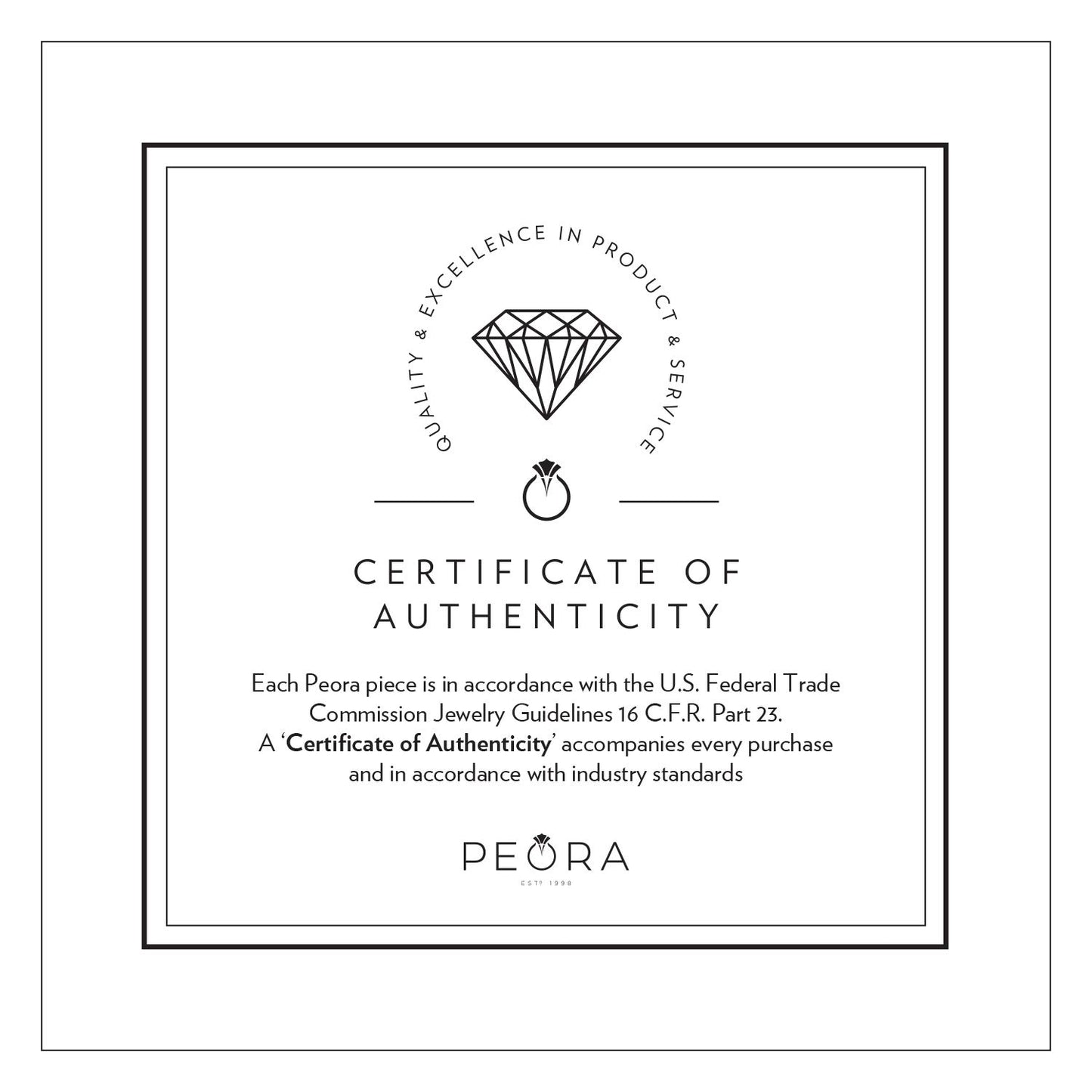 Peora Solid 14K White Gold Created Blue Sapphire with Genuine Diamond Pendant for Women, Elegant Teardrop Solitaire, 2.45 Carats Pear Shape 10x7mm