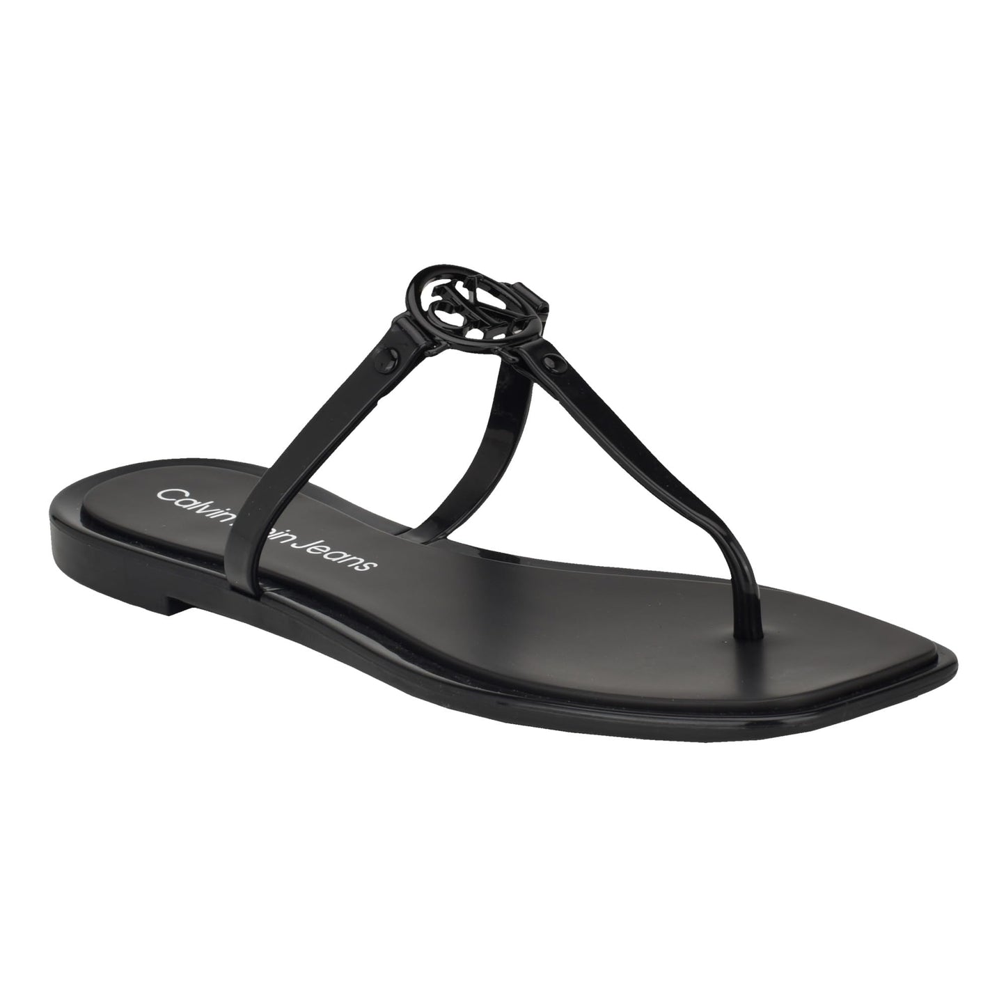 Calvin Klein Women's Edhen Sandal, Black 001, 8